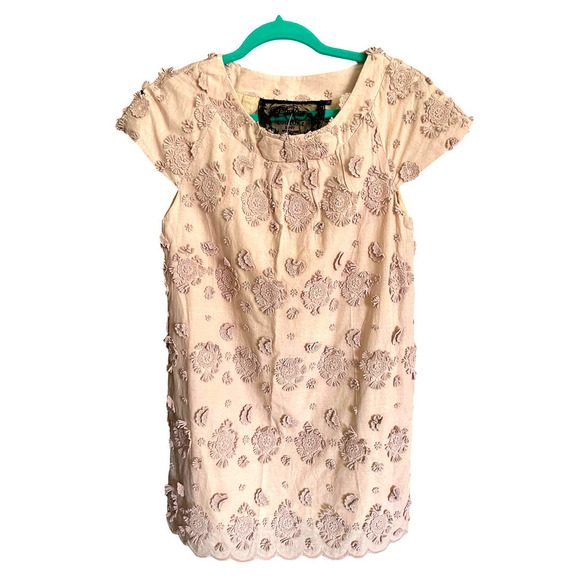Twelve BY TWELVE Light Peach dress with Rosettes - Picture 1 of 9